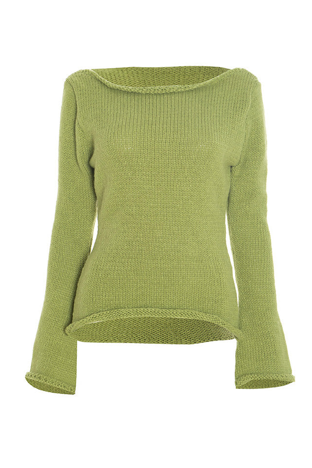 Off Shoulder Knitted Sweater