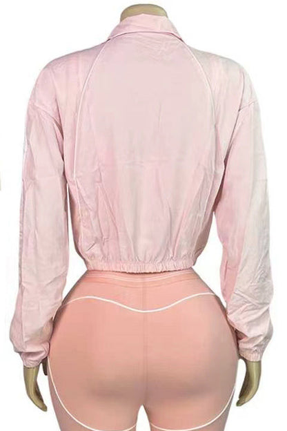 Retro Sport Cropped Track Jacket