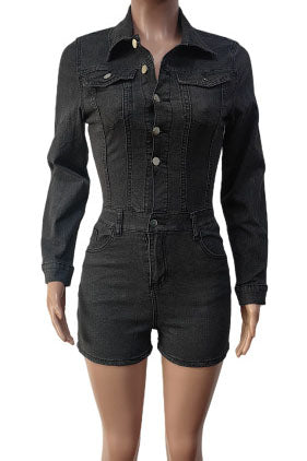 Denim Romper