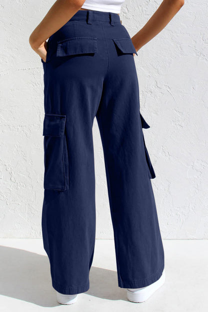 Multi Pocket Cargo Style Women’s Denim Pants