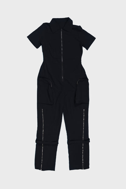 Zipper Cargo Jumpsuit