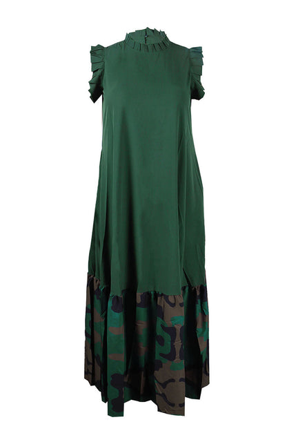 Maxi Dress With Ruffle Sleeve