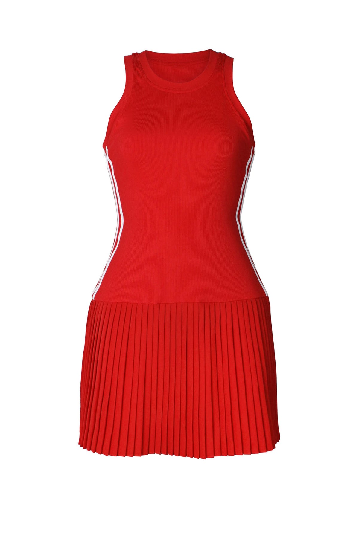 Sleeveless Bodycon Striped Mini Dress
