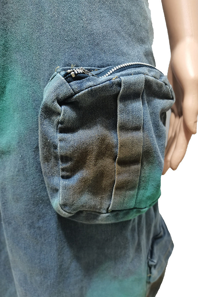 Denim Cargo Dress