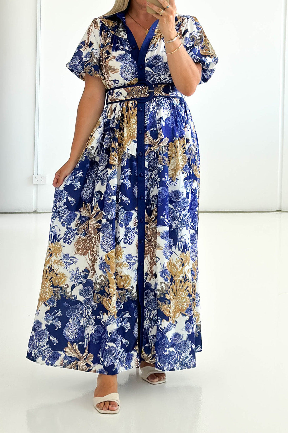 Tiered Ruffle Maxi Dress