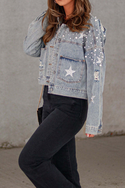 Diamond Denim Rhinestone Jacket