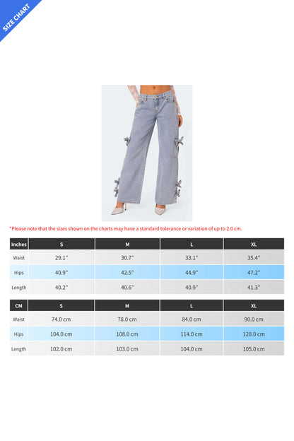 Low Rise Wide Leg Cargo Jeans