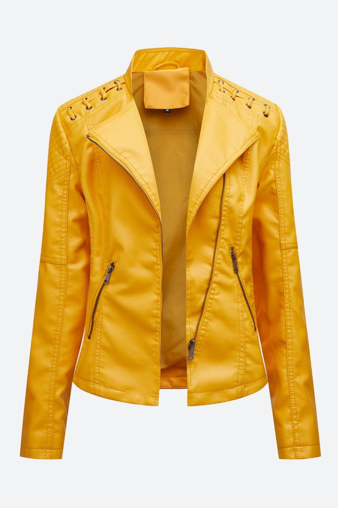 Women Classic Leather Jacket
