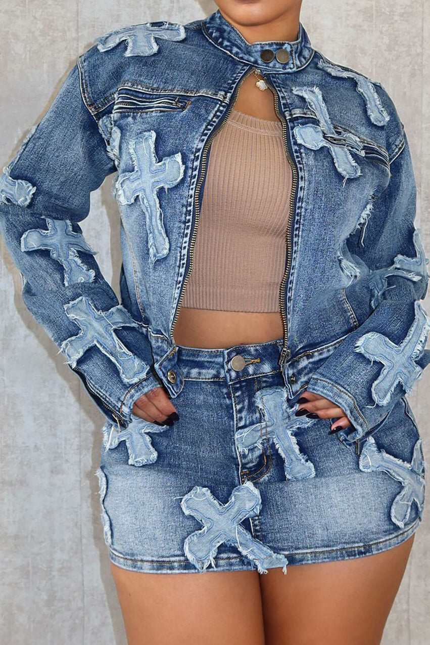 Denim 2 Piece Set