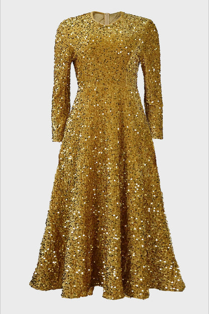 Sequin Long Sleeve Dresses