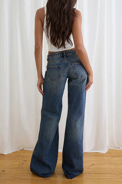 Low Rise Relaxed Wide Leg Jeans