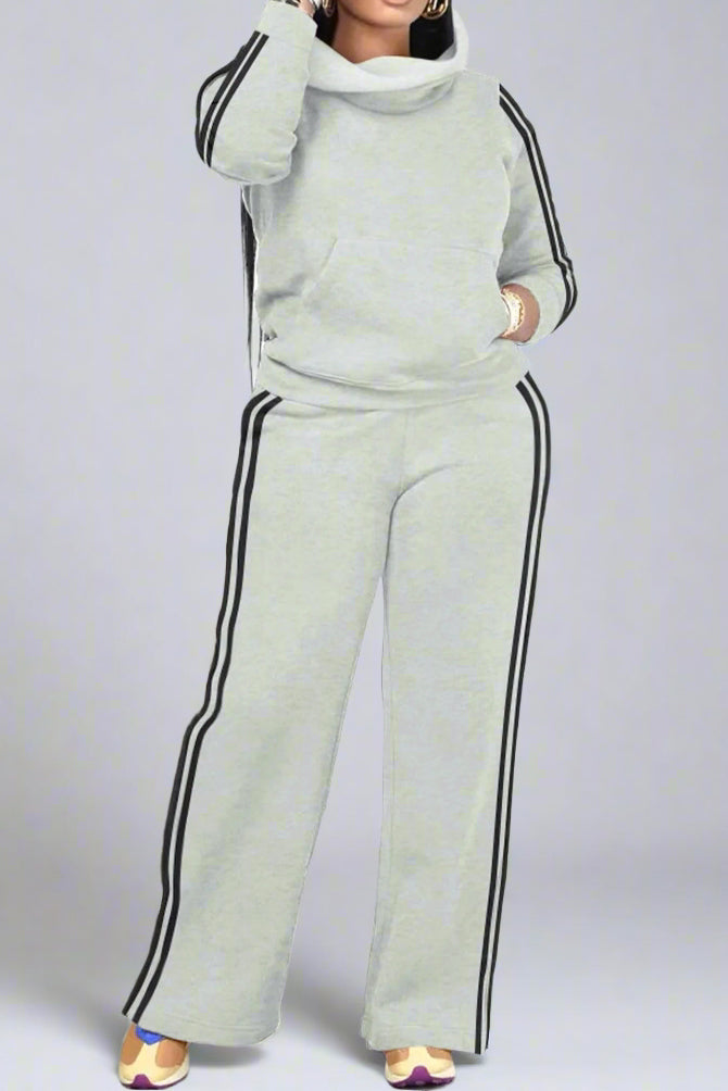 Side Stripe Sweatshirt & Pants Set
