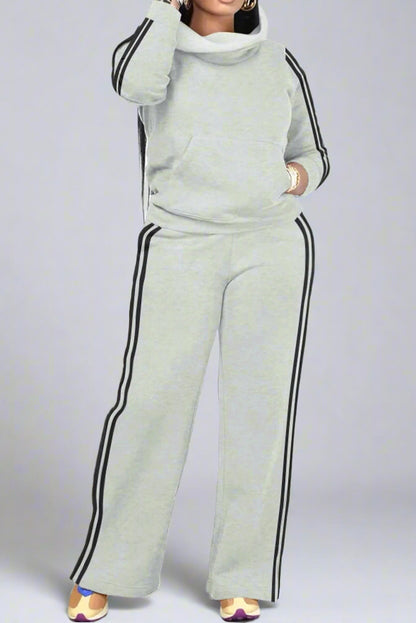 Side Stripe Sweatshirt & Pants Set