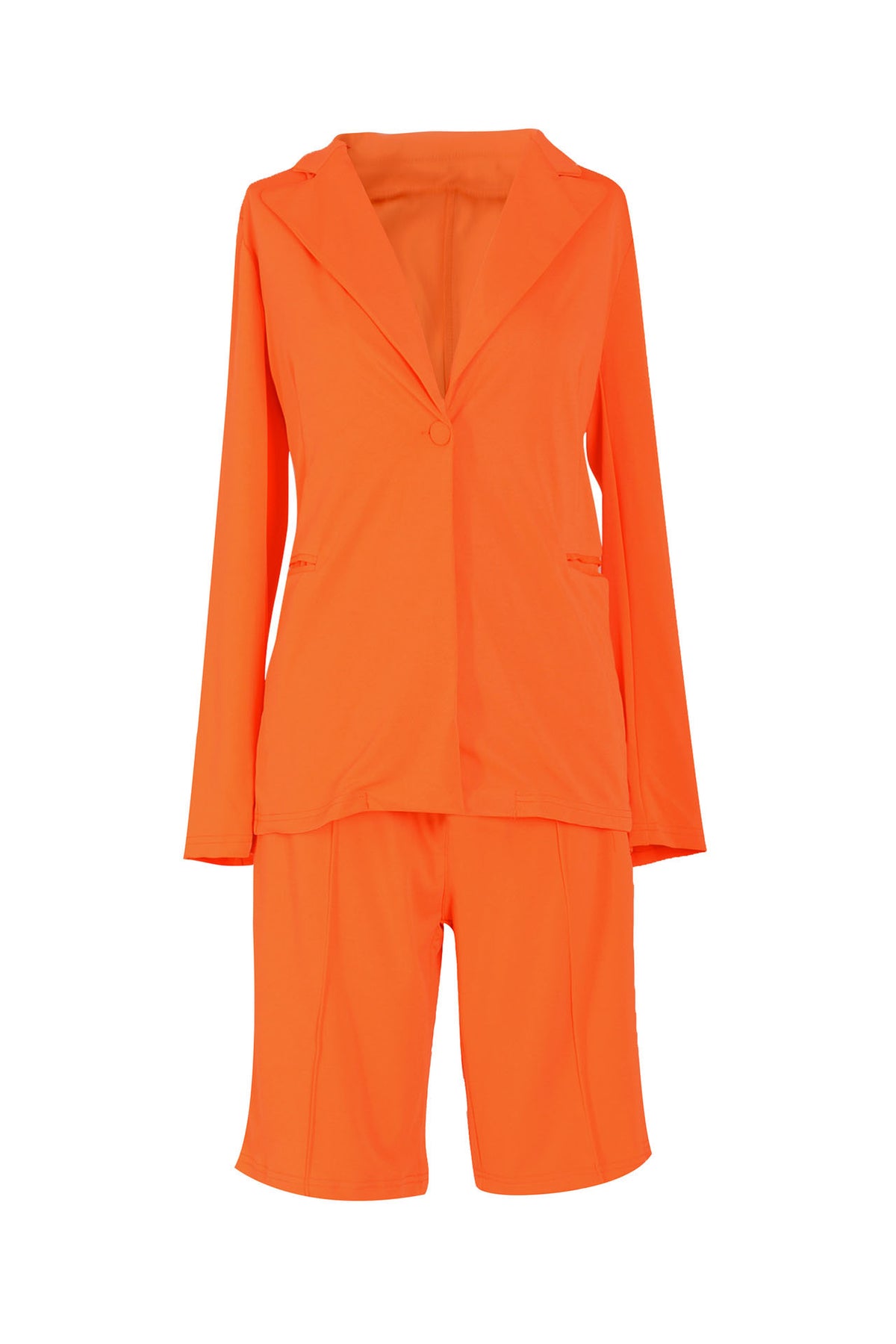 Casual Blazer and Shorts Set