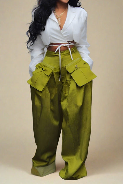 Loose Pocket Pants