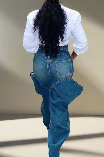 Stretch Ripped Hole Jeans