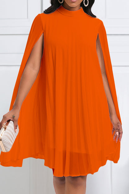 Pleats All Day Batwing Dress