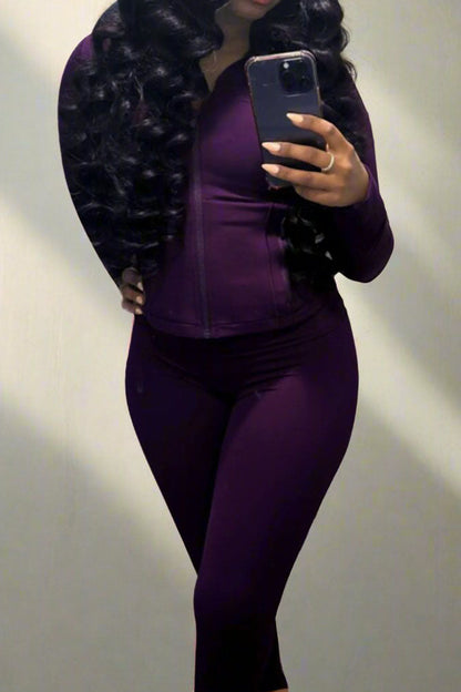 Shape Jacket & Flare Pants Activewear Set