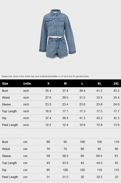 Denim Jacket & Short Set