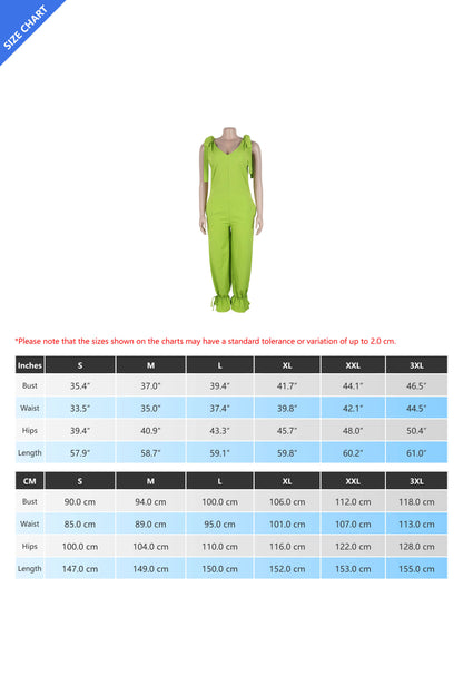 Bandage Casual Style Loose Jumpsuit