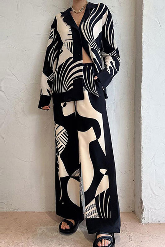 Printed Shirt and Pant Set
