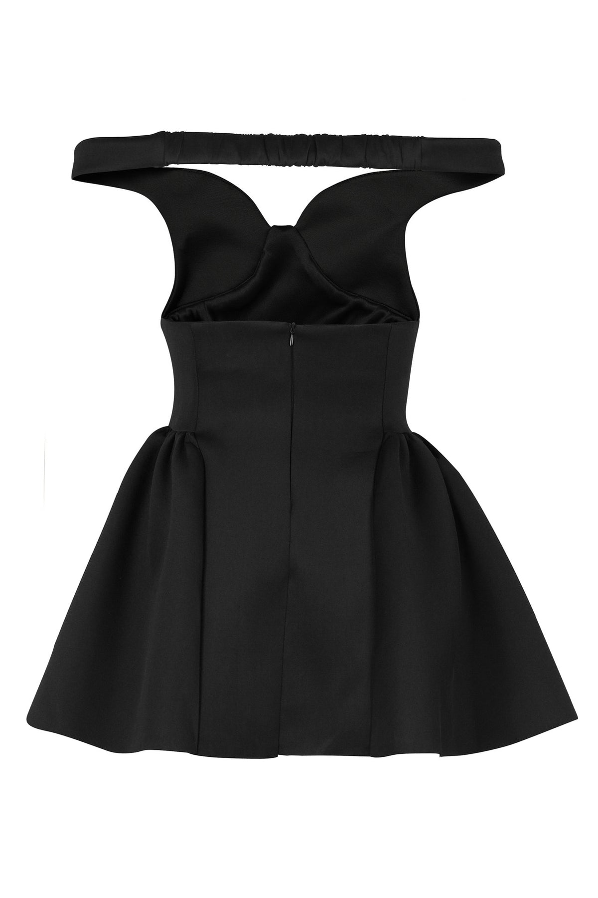Off Shoulder V Neck Mini Dress