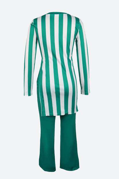 Striped T Shirts & Pants Set