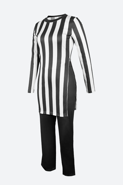 Striped T Shirts & Pants Set