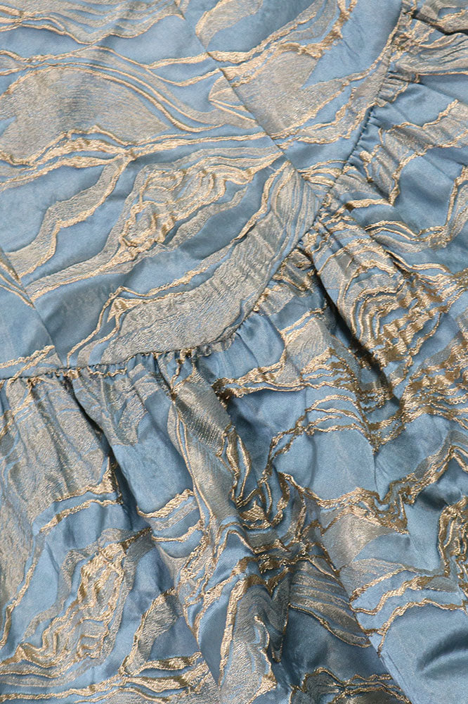 Jacquard Halter Mini Dress