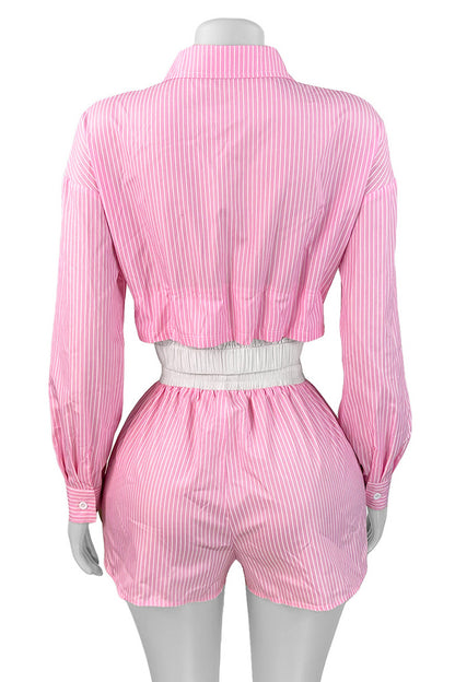 Seaside Prep Stripes Short Set