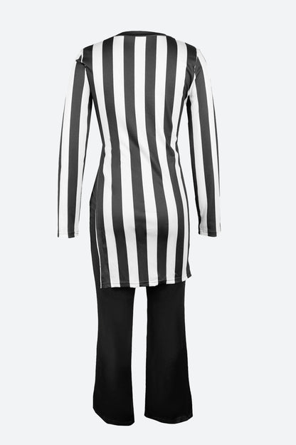 Striped T Shirts & Pants Set