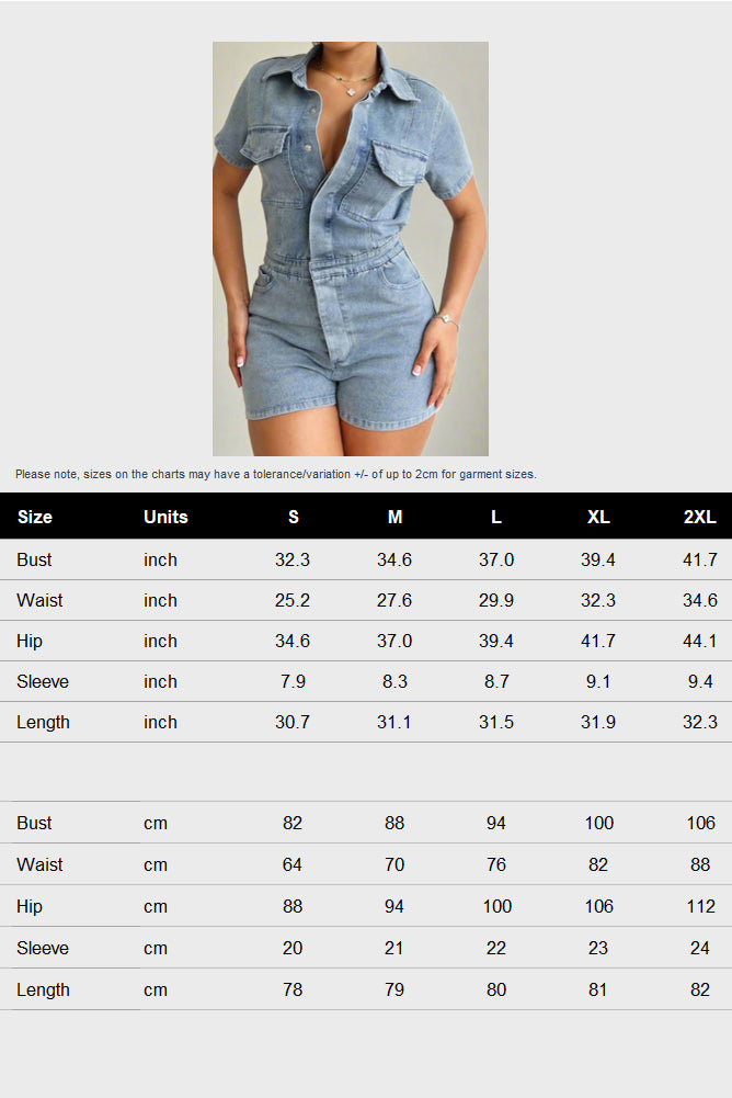 Denim Romper
