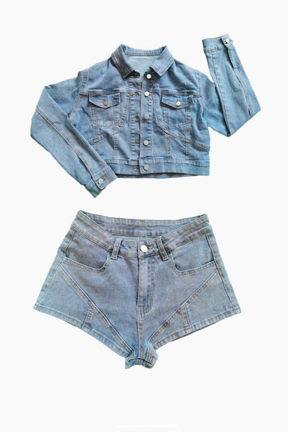 Casual Denim Suit