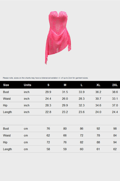 Strapless Mesh Bodycon Club Party Dress
