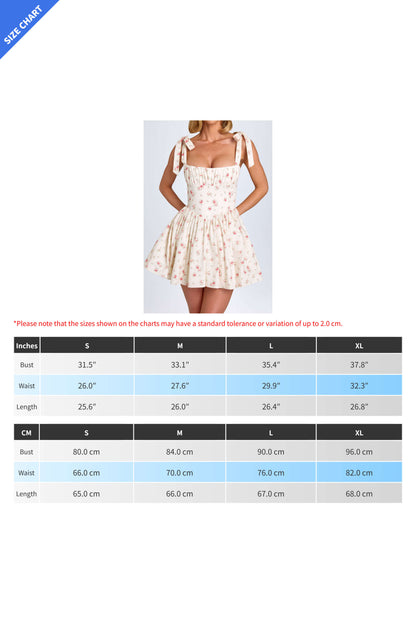Pintucked Shirred Mini Dress