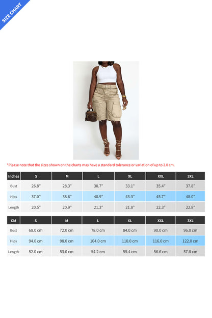 Cargo Denim Shorts
