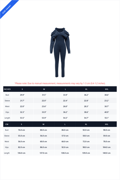 Off-Shoulder Mineral Wash Ribbed Jumpsuit