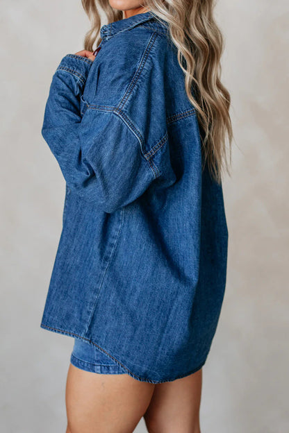 Oversized Boyfriend Denim Shirt