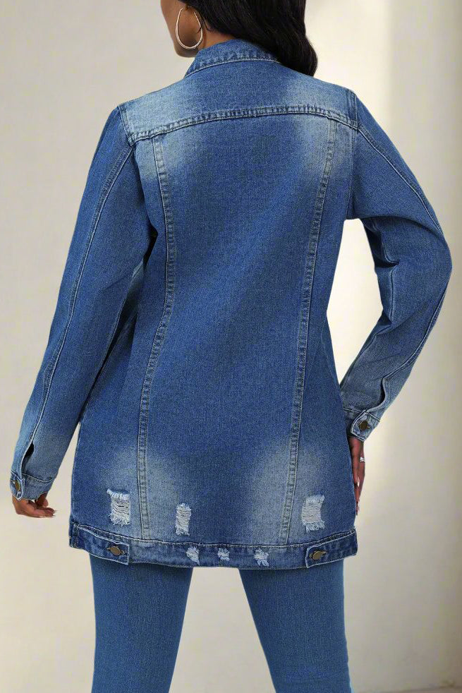 Distressed Denim Jacket