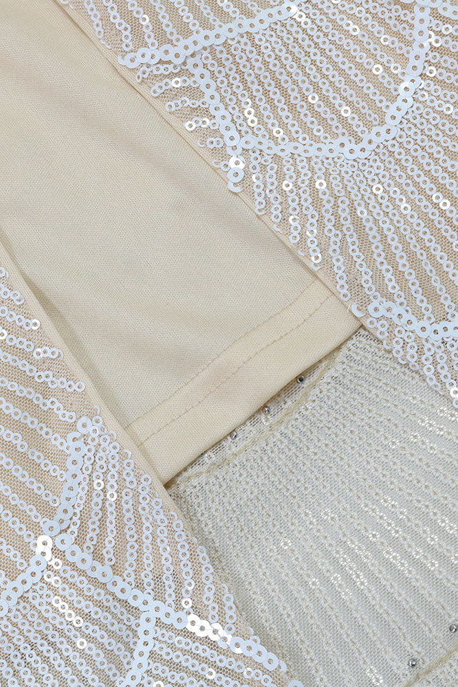 Pearl Sequin Maxi Dress