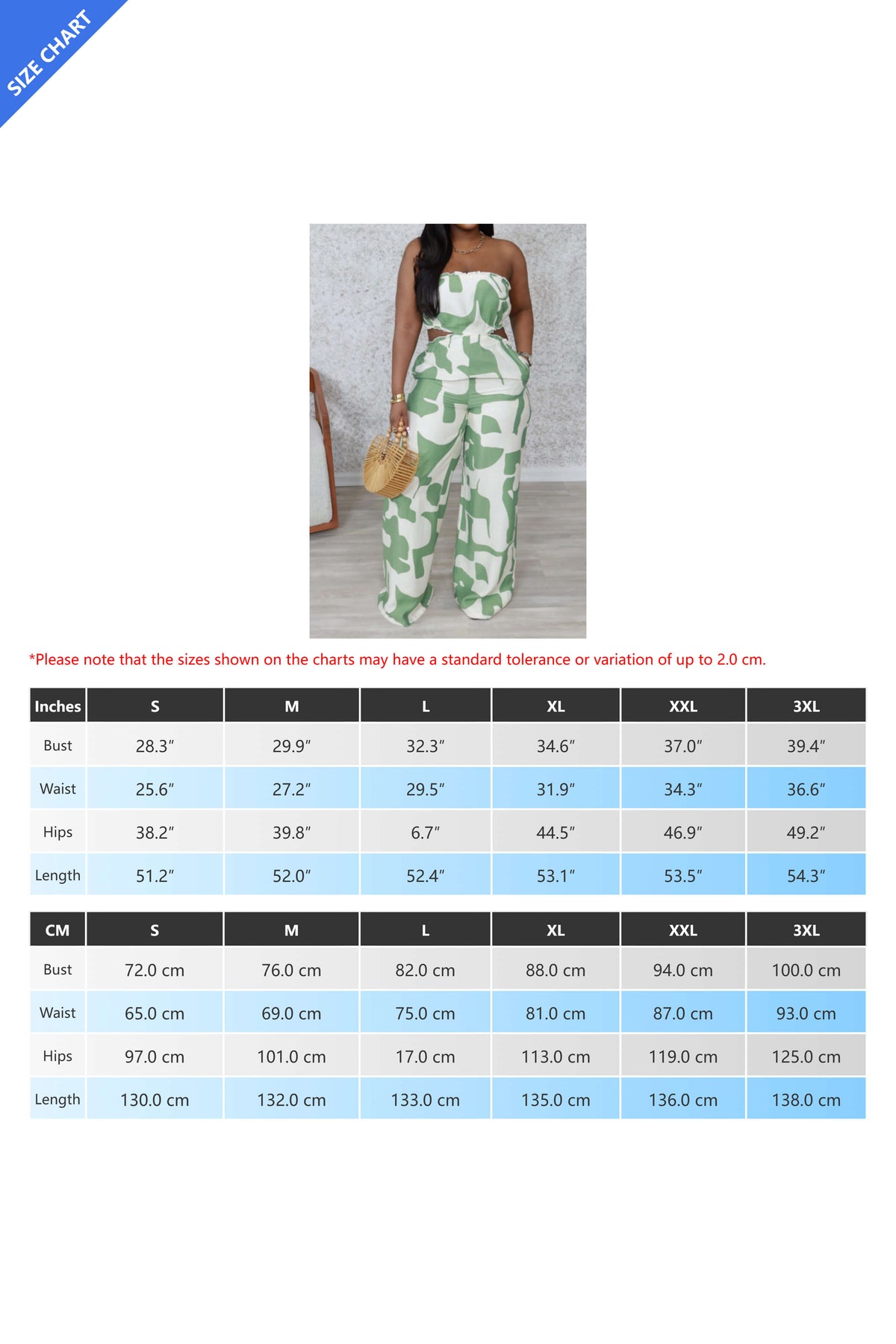 Strapless Printed Wide-Leg Jumpsuit