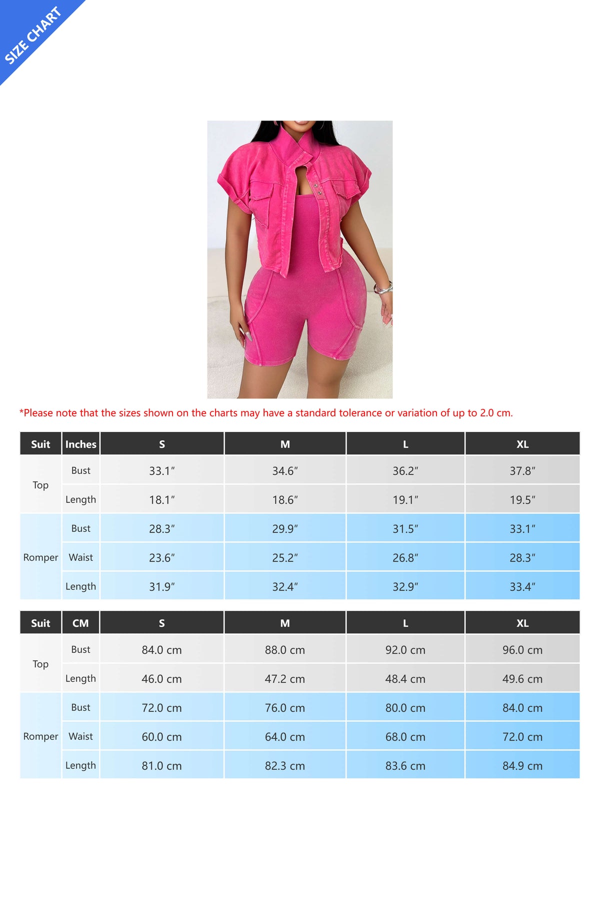 Vintage Washed Rompers & Jacket Set