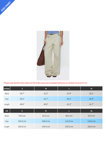 Low-Rise Wide-Leg Cargo Jeans