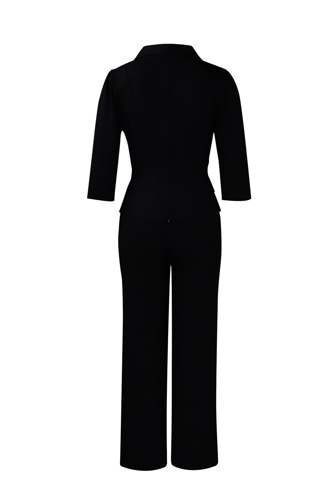 Elegant Shawl Collar Blazer Jumpsuit