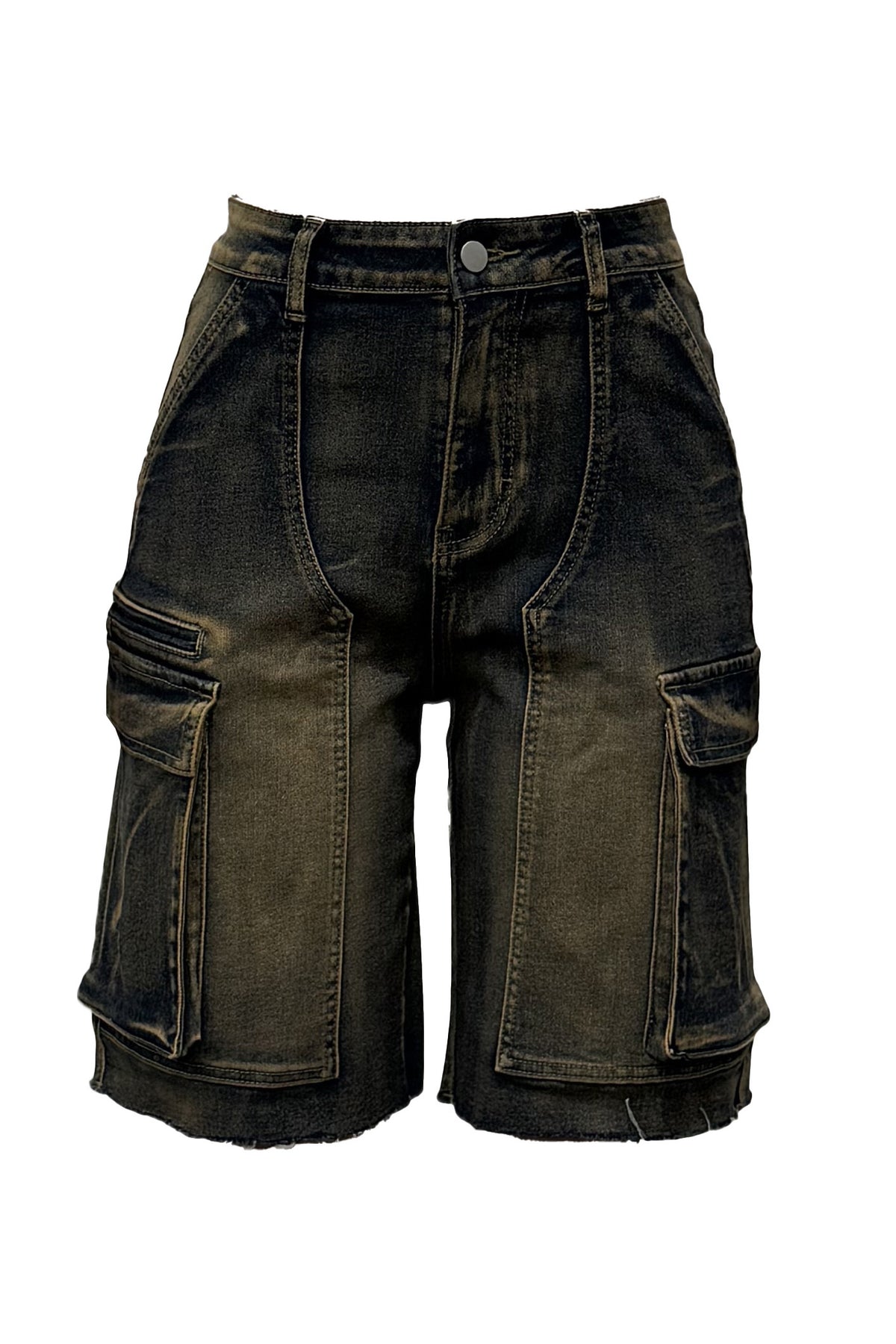 Cargo Denim Shorts