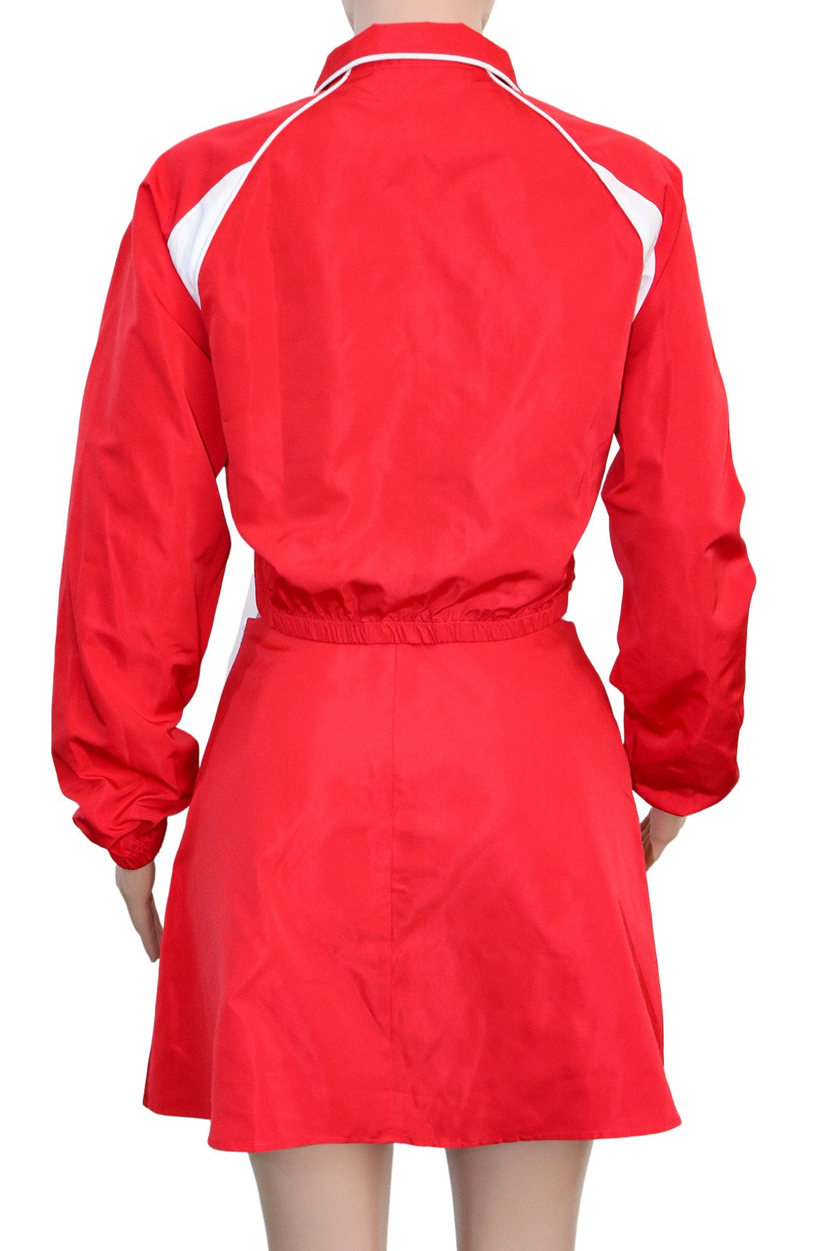 Retro Track Jacket & Mini Skirt Set