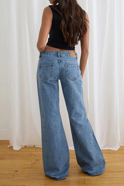 Low Rise Relaxed Wide Leg Jeans