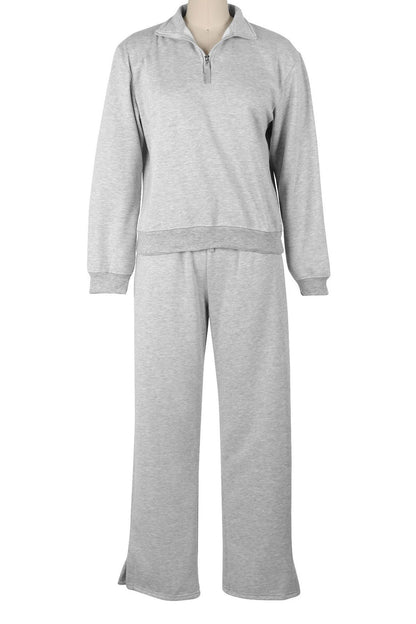 Fleece Lined Loose Fit Two-Piece Tracksuit