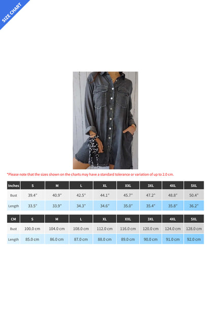 Comfortable Denim Shirt Jacket