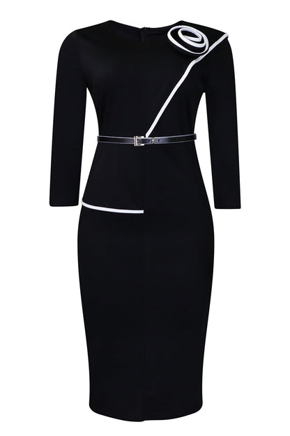 Elegant OL Bodycon Pencil Dress for Office Ladies
